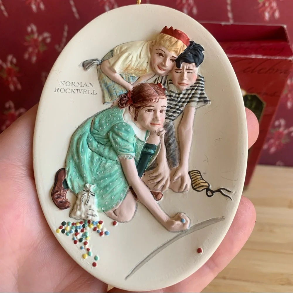 Hallmark Keepsake Ornament * Marble Champion * Norman Rockwell Art
